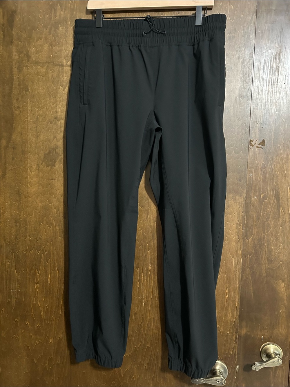 Eddie Bauer flexion zip pocketBlack Elastic-Waist Jogger Pants 12